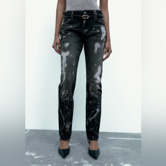 Zara Bleached Jeans New - Picture 9 of 9
